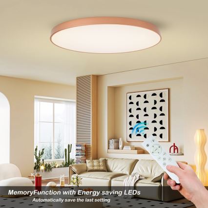 BRILAGI - LED zatemnljivo stropno svetilo POOL SMART LED/180W/230V 3000-6000K 120 cm bronasta Wi-Fi Tuya + daljinski upravljalnik