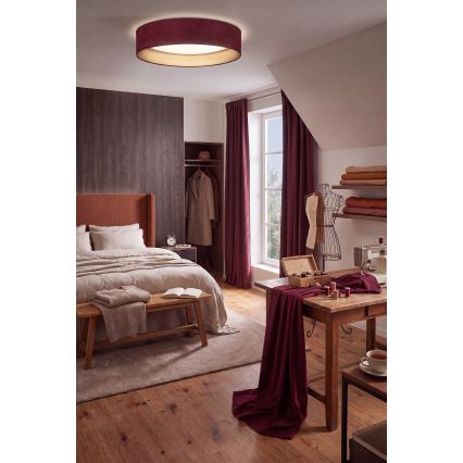 Brilagi - LED zatemnjivo stropno svetilo VELVET SMARTIX STARS LED/36W/230V 3000-6000K premer 55 cm bordo/zlata Wi-Fi Tuya Beacon + daljinski upravljalnik