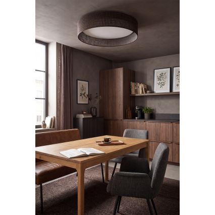 Brilagi - LED stropno svetilo VELVET SMART VARI z možnostjo zatemnitve LED/24W/230V 3000-6500K premer 45 cm rjava + daljinski upravljalnik