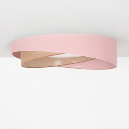 BRILAGI - LED zatemnjiva stropna svetilka VELVET TWIST LED/36W/230V 3000-6000K premer 65 cm Wi-Fi Tuya Beacon rožnata/bežna + daljinski upravljalnik