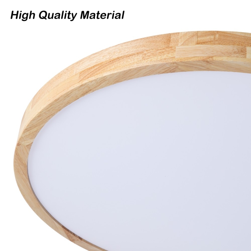 Brilagi - LED zatemnljivo stropno svetilo WOODLINE LED/72W/230V 3000-6000K hrast, premer 60 cm + daljinski upravljalnik