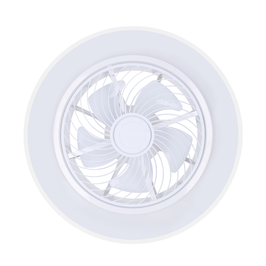 Brilagi - Zatemnjevalna LED stropna svetilka z ventilatorjem LED/30W/230V 3000-6500K premer 50 cm bela + daljinski upravljalnik