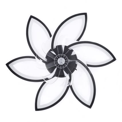 Brilagi - LED zatemnitvena stropna svetilka z ventilatorjem LED/50W/230V 3000-6500K črna + daljinski upravljalnik