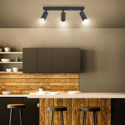 Brilagi - LED RGBW zatemnjiva točkovna svetilka SELE 3xGU10/6W/230V 3000K antracit + daljinski upravljalnik