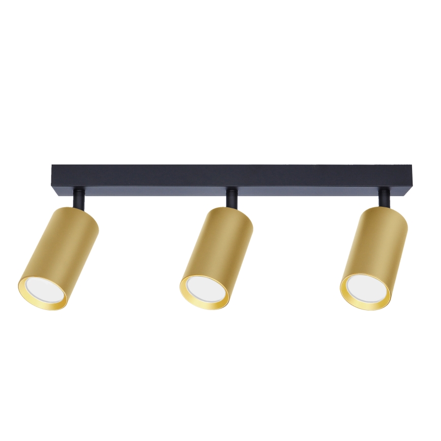 Brilagi - LED RGBW zatemnljivo točkovno svetilo SELE GOLDEN 3xGU10/4,8W/230V 3000K črna/zlata + daljinski upravljalnik