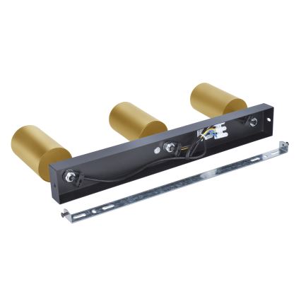 Brilagi - LED RGBW zatemnljivo točkovno svetilo SELE GOLDEN 3xGU10/4,8W/230V 3000K črna/zlata + daljinski upravljalnik