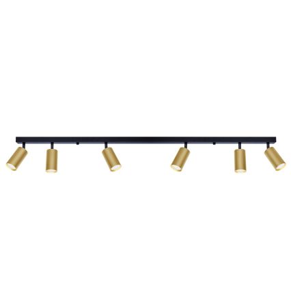 Brilagi - LED zatemnjivo točkovno svetilo SELE GOLDEN 6xGU10/6,5W/230V 2700-6500K črna/zlata