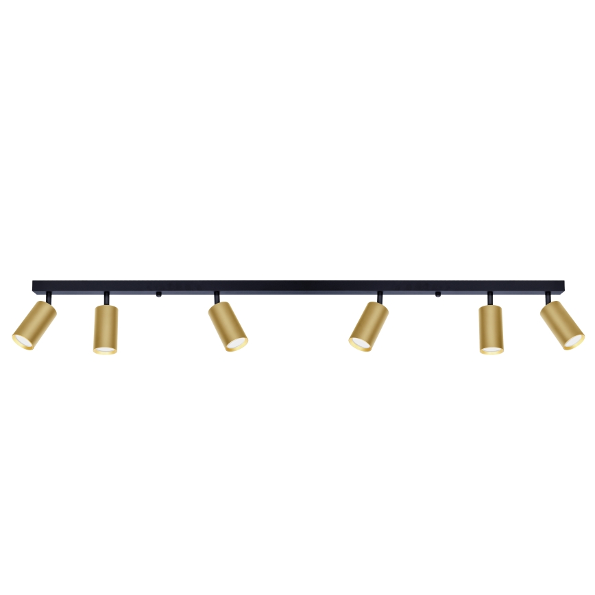Brilagi - LED zatemnjivo točkovno svetilo SELE GOLDEN 6xGU10/6,5W/230V 2700-6500K črna/zlata