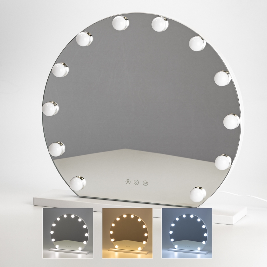 Brilagi - LED zatemnitveno ličilno ogledalo HOLLYWOOD LED/12W/230V 3000/4000/6500K