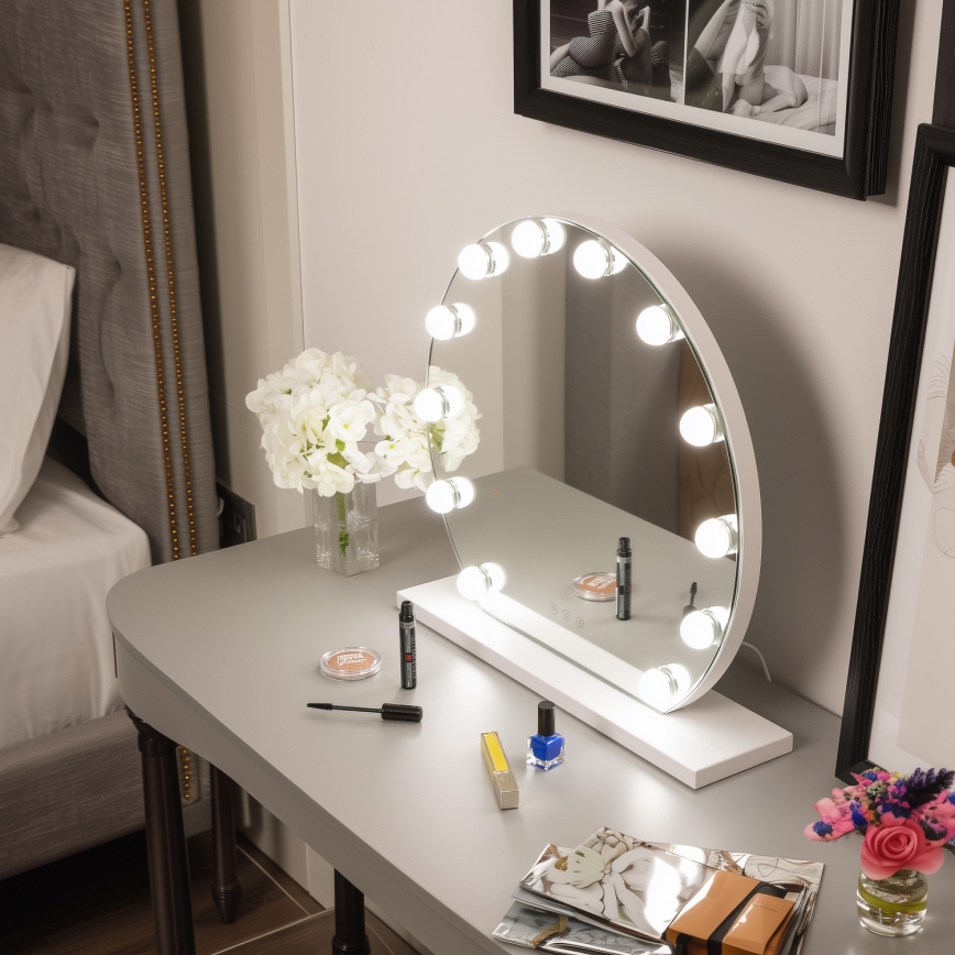 Brilagi - LED zatemnitveno ličilno ogledalo HOLLYWOOD LED/12W/230V 3000/4000/6500K