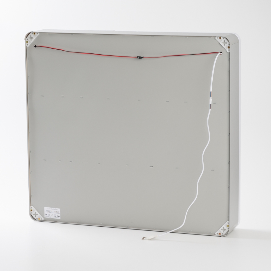 BRILAGI - LED zrcalna kopalniška omarica z osvetlitvijo NOTO DOUBLE 77x70 cm