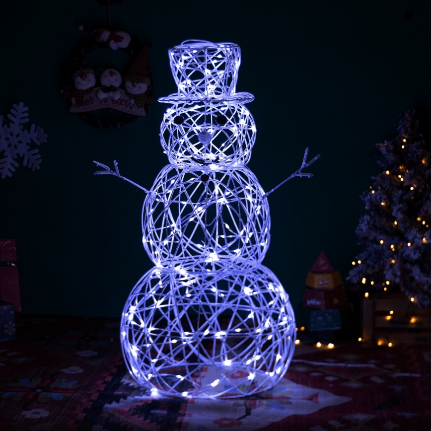 Brilagi - LED zunanja božična dekoracija 3,6W/31/230V 6500K 120 cm IP44 snežak