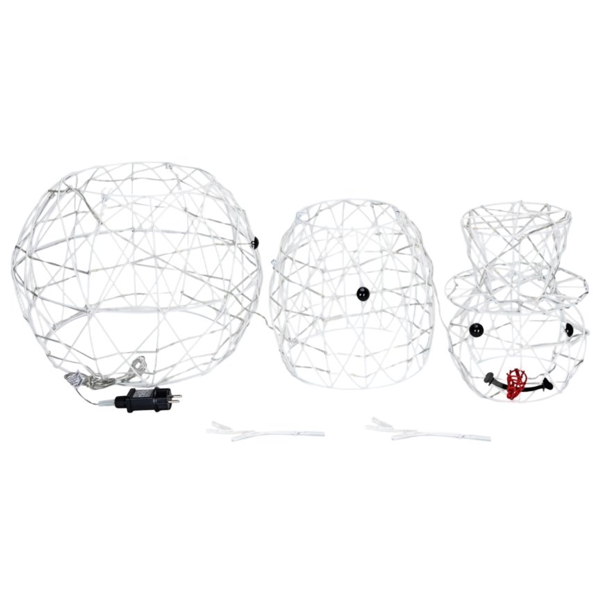 Brilagi - LED zunanja božična dekoracija 3,6W/31/230V 6500K 120 cm IP44 snežak