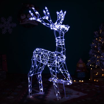 BRILAGI - LED Zunanja božična dekoracija LED/3,6W/8 funkcij 75 cm IP44 sob hladna bela