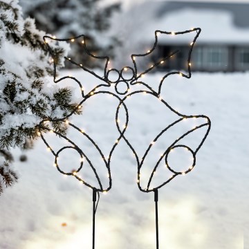 Brilagi - LED zunanja božična dekoracija LED/3xAA IP44 55x32 cm zvončki