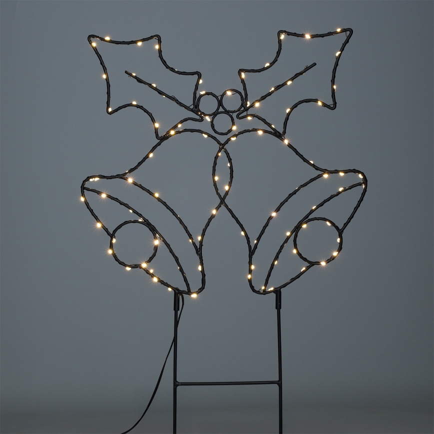 Brilagi - LED zunanja božična dekoracija LED/3xAA IP44 55x32 cm zvončki