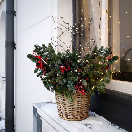 Brilagi - LED zunanja božična dekoracija LED/3xAA IP44 55x32 cm zvončki