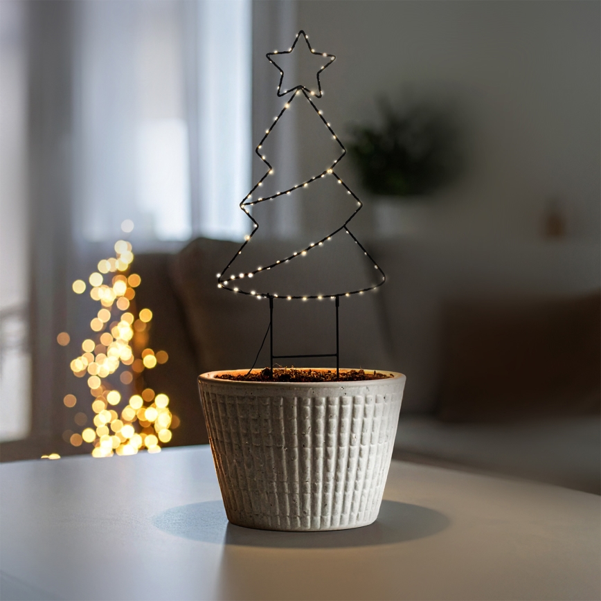 Brilagi - LED zunanja božična dekoracija LED/3xAA IP44 jelka
