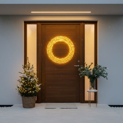 Brilagi - LED zunanja božična dekoracija, LED/6W/230V, IP44, venec 50 cm