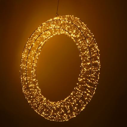 Brilagi - LED zunanja božična dekoracija, LED/6W/230V, IP44, venec 50 cm
