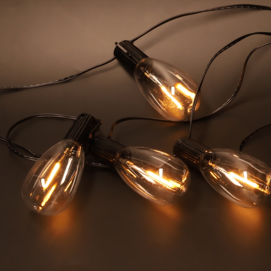 Brilagi - LED zunanja božična girlanda 10xLED/3xAA 3,2m IP44 topla bela