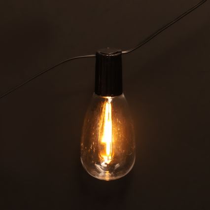 Brilagi - LED zunanja božična girlanda 10xLED/3xAA 3,2m IP44 topla bela