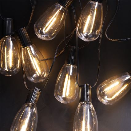 Brilagi - LED zunanja božična girlanda 10xLED/3xAA 3,2m IP44 topla bela