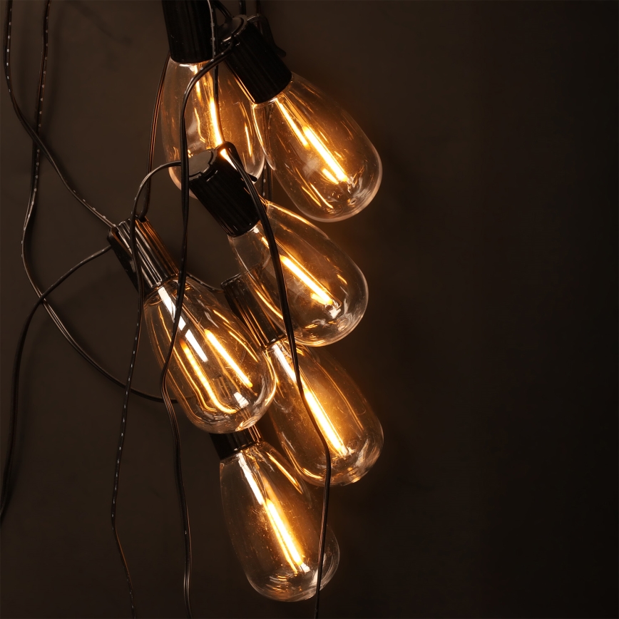 Brilagi - LED zunanja božična girlanda 10xLED/3xAA 3,2m IP44 topla bela