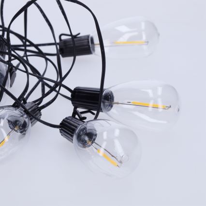 Brilagi - LED zunanja božična girlanda 10xLED/3xAA 3,2m IP44 topla bela