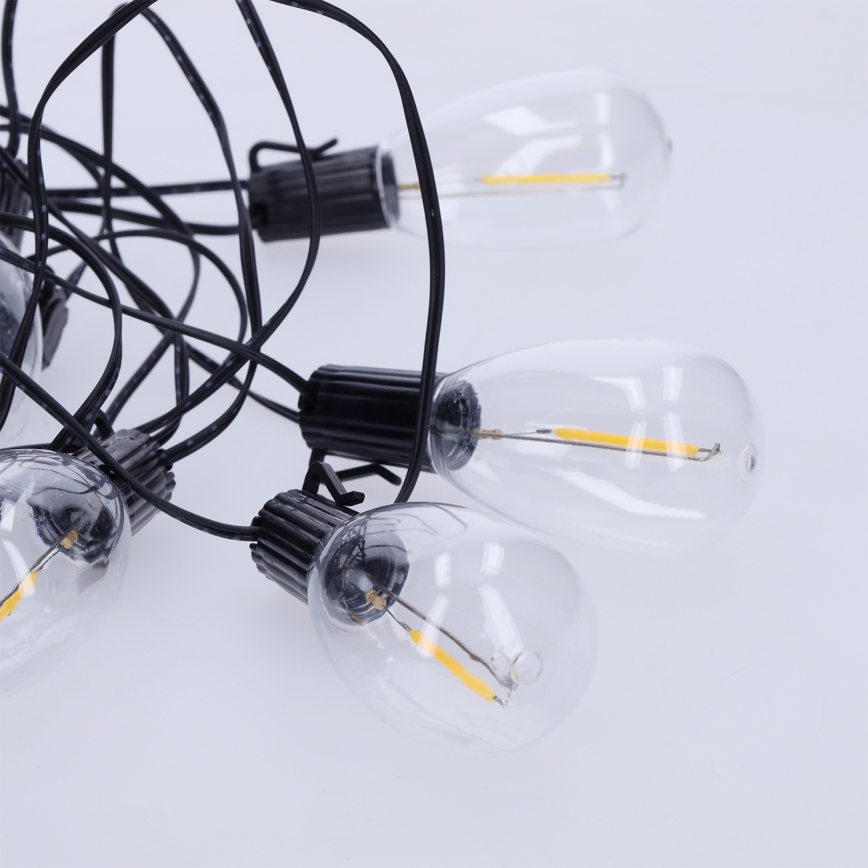 Brilagi - LED zunanja božična girlanda 10xLED/3xAA 3,2m IP44 topla bela