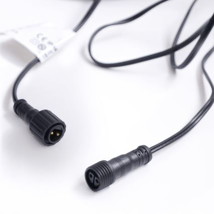 Brilagi - LED zunanji dekorativni niz GIRLANDA 10xE12/0,6W/230V 8m črna IP44 topla bela