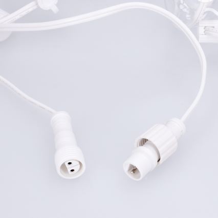 Brilagi - LED zunanja okrasna girlanda GIRLANDA, 10xE12/0,6W/230V, 8m, bela, IP44, topla bela