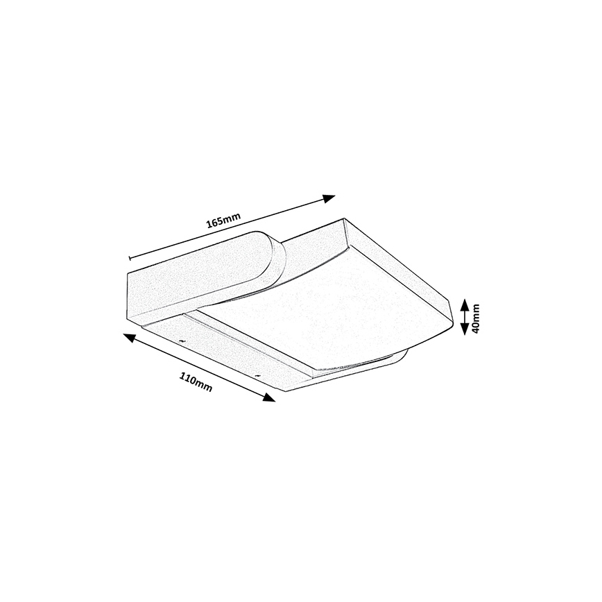 Brilagi - LED Zunanja stenska svetilka ANKLE LED/18W/230V 3000K IP65 antracit