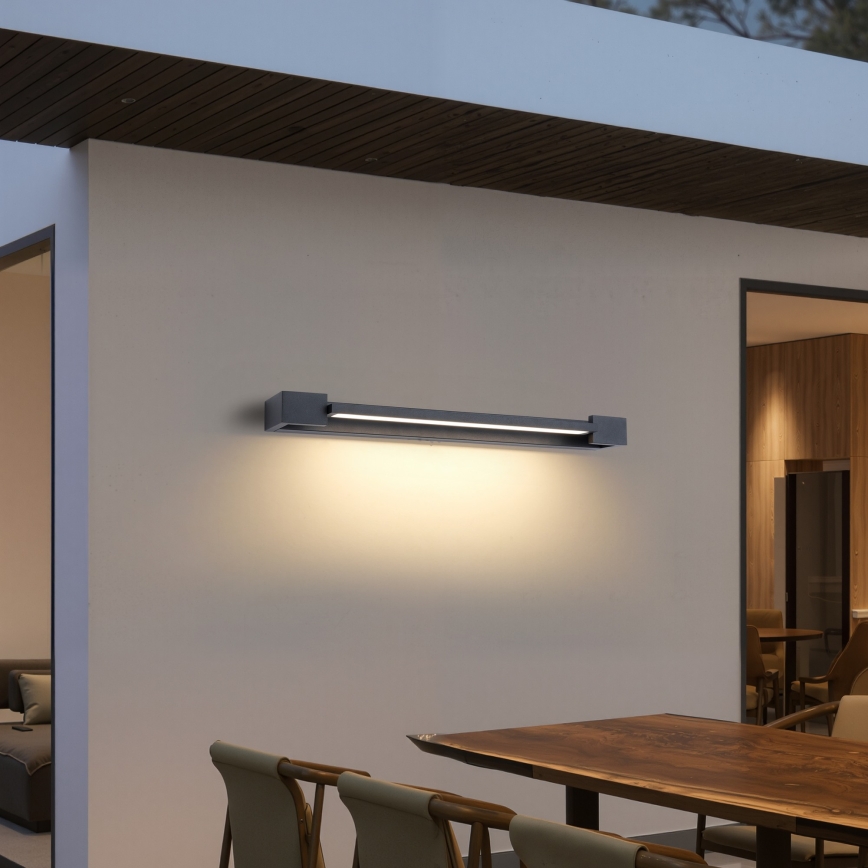 Brilagi - LED zunanja stenska svetilka AQUA LINE LED/18W/230V 60 cm IP44 antracit CRI 90
