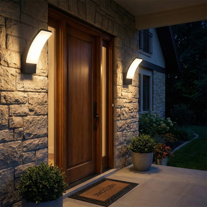 BRILAGI - LED Zunanja stenska svetilka ARCELO LED/12W/230V IP65 črna