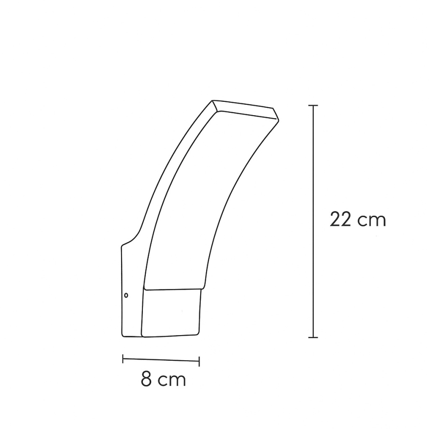 Brilagi - LED Zunanja stenska svetilka ARCELO LED/9W/230V IP44