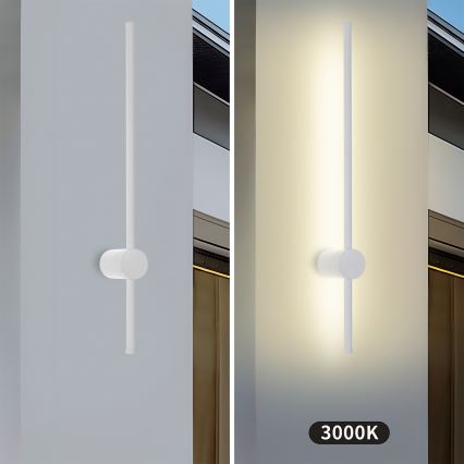 Brilagi - LED zunanja stenska svetilka AURA LED/12W/230V 3000K IP54 65 cm bela CRI 90