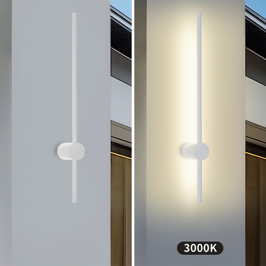 Brilagi - LED zunanja stenska svetilka AURA LED/12W/230V 3000K IP54 65 cm bela CRI 90