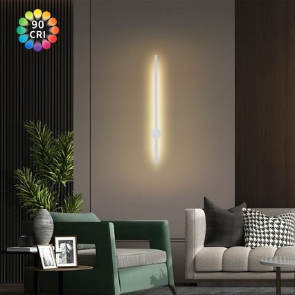 Brilagi - LED zunanja stenska svetilka AURA LED/12W/230V 3000K IP54 65 cm bela CRI 90