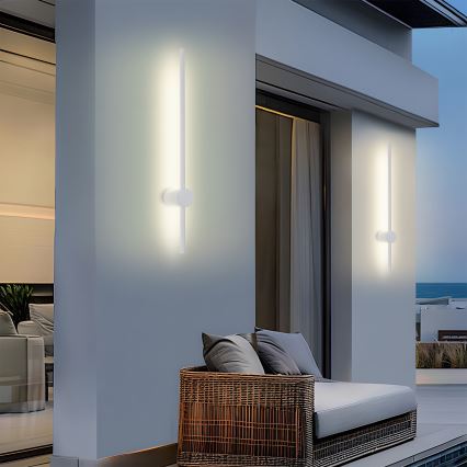 Brilagi - LED zunanja stenska svetilka AURA LED/12W/230V 3000K IP54 65 cm bela CRI 90