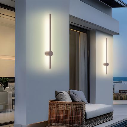 Brilagi - LED zunanje stensko svetilo AURA LED/12W/230V 3000K IP54 65 cm rjavo CRI 90