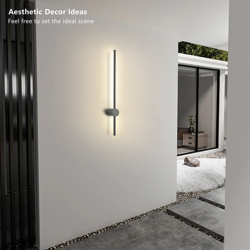 Brilagi - LED zunanja stenska svetilka AURA LED/12W/230V 3000K IP54 65 cm antracitna CRI 90