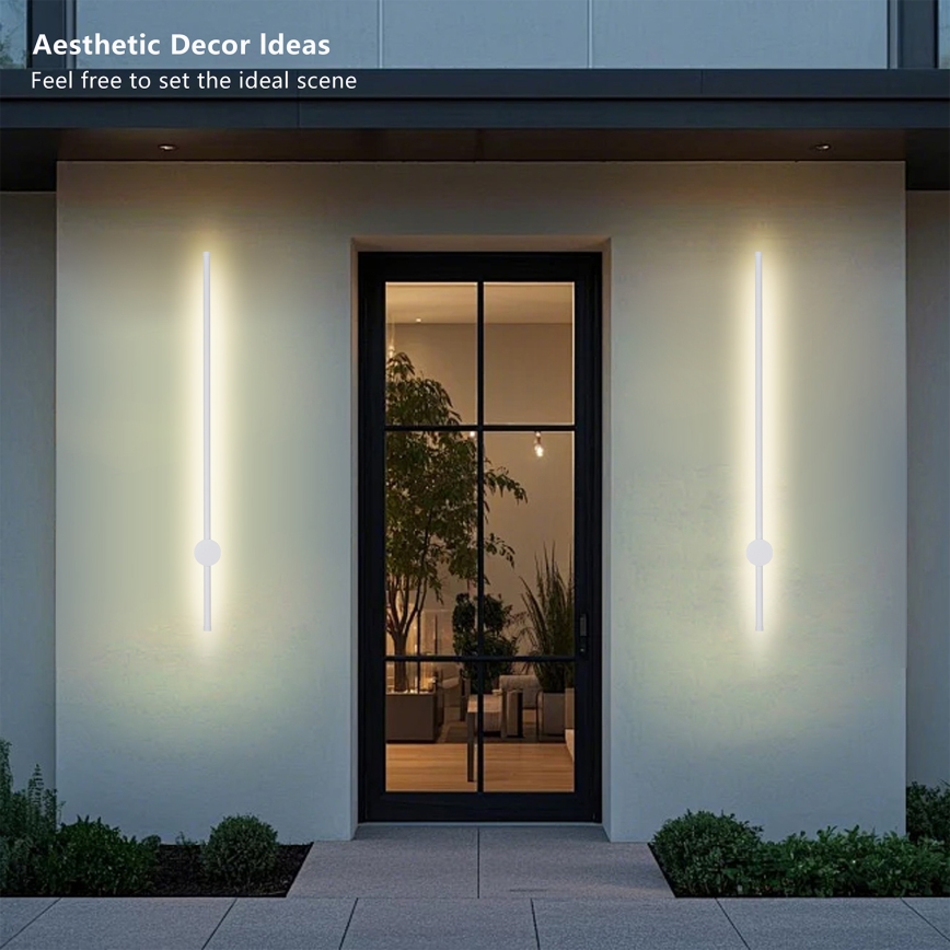 Brilagi - LED zunanja stenska svetilka AURA LED/20W/230V 3000K IP54 97 cm bela CRI 90
