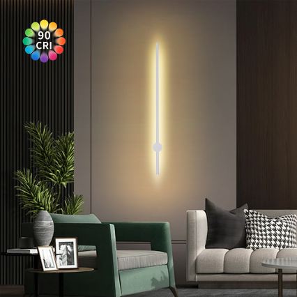 Brilagi - LED zunanja stenska svetilka AURA LED/20W/230V 3000K IP54 97 cm bela CRI 90