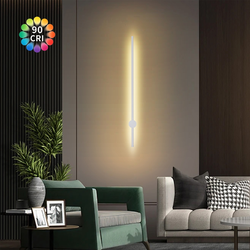 Brilagi - LED zunanja stenska svetilka AURA LED/20W/230V 3000K IP54 97 cm bela CRI 90