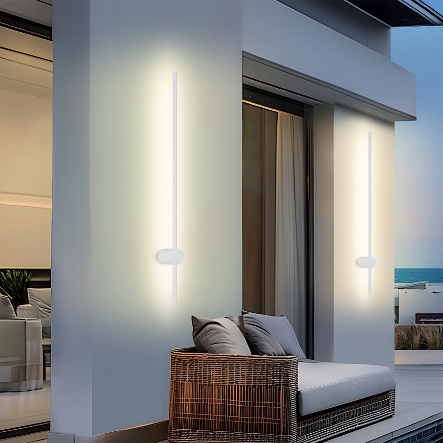 Brilagi - LED zunanja stenska svetilka AURA LED/20W/230V 3000K IP54 97 cm bela CRI 90