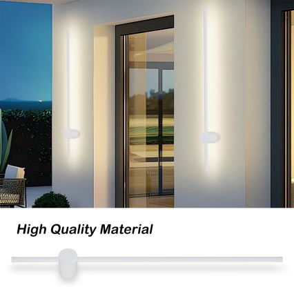 Brilagi - LED zunanja stenska svetilka AURA LED/20W/230V 3000K IP54 97 cm bela CRI 90