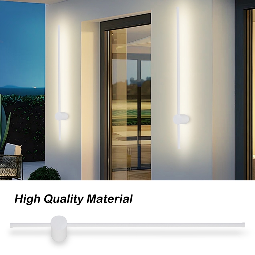 Brilagi - LED zunanja stenska svetilka AURA LED/20W/230V 3000K IP54 97 cm bela CRI 90