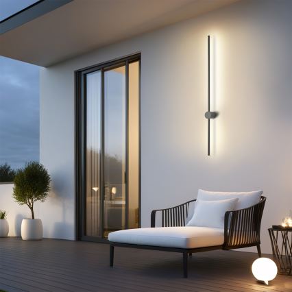 Brilagi - LED zunanja stenska svetilka AURA LED/20W/230V 3000K IP54 97 cm antracit CRI 90