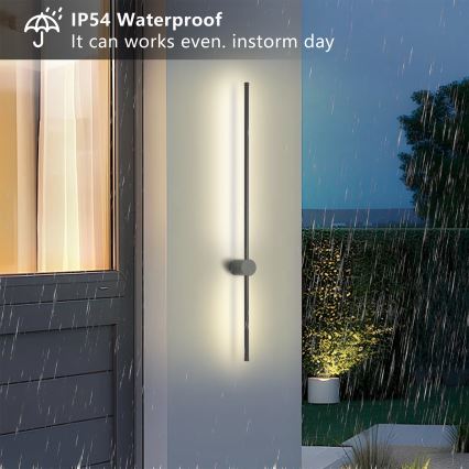 Brilagi - LED zunanja stenska svetilka AURA LED/20W/230V 3000K IP54 97 cm antracit CRI 90